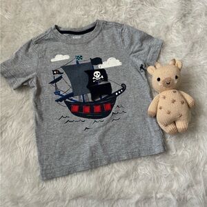 Gymboree Lift-a-flap Fun Pirate Ship Graphic Toddler Tee